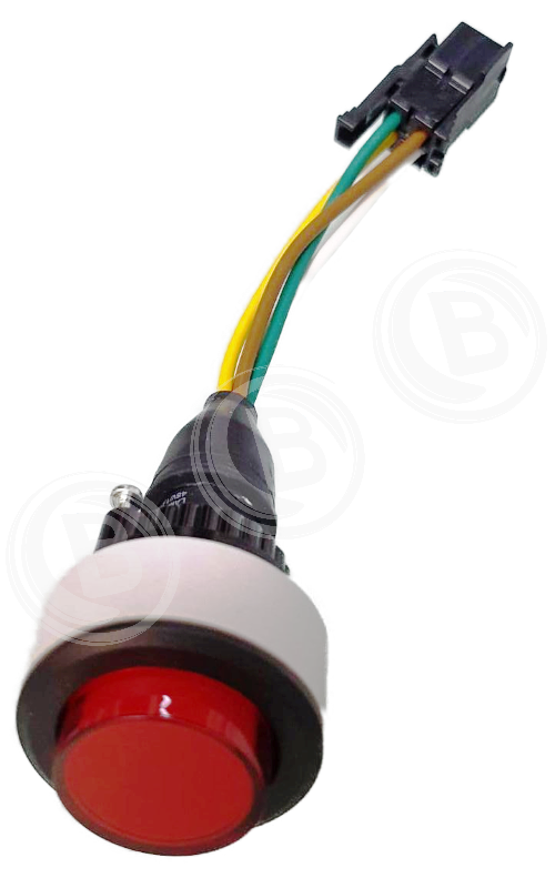 Pulsante porta rosso 24V