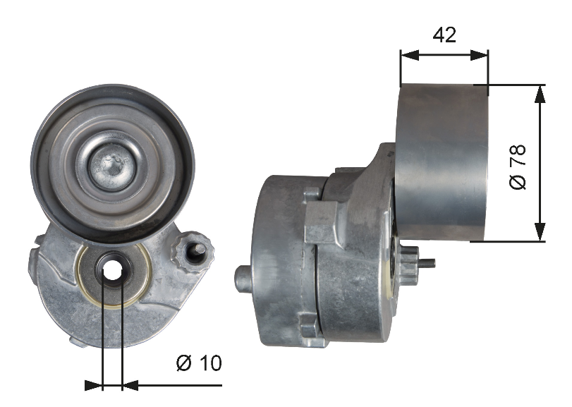 Tendeur de courroie x AC 42x78mm