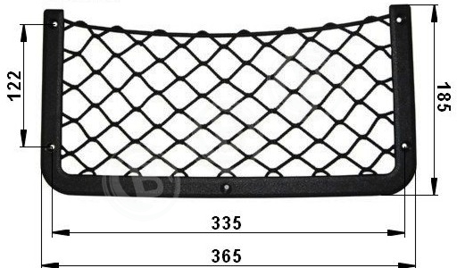 Gepäcknetz Schwarz 360X180 mm VOGEL-SITZ