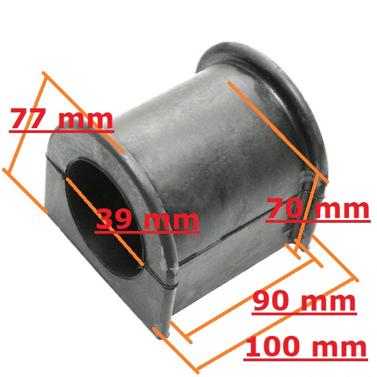 Palier en caoutchouc pour le stabilisateur avant HESS