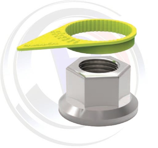Verdreh-anzeige, für Radmutter, gelb SW32, 7mm