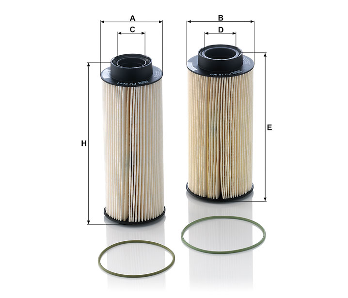 Filtro del carburante - set PU10003-2X MANN