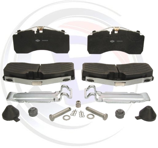 Bremsbelagsatz zu D:377mm v., hi. 