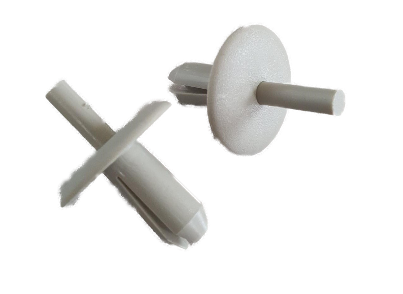 Rivet en plastique beige