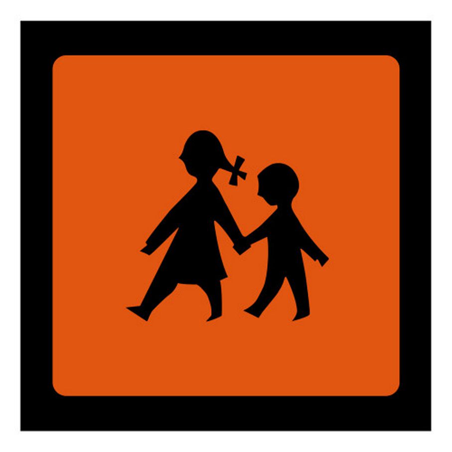 School Bus Film Self Adhesive 400x400mm Orange