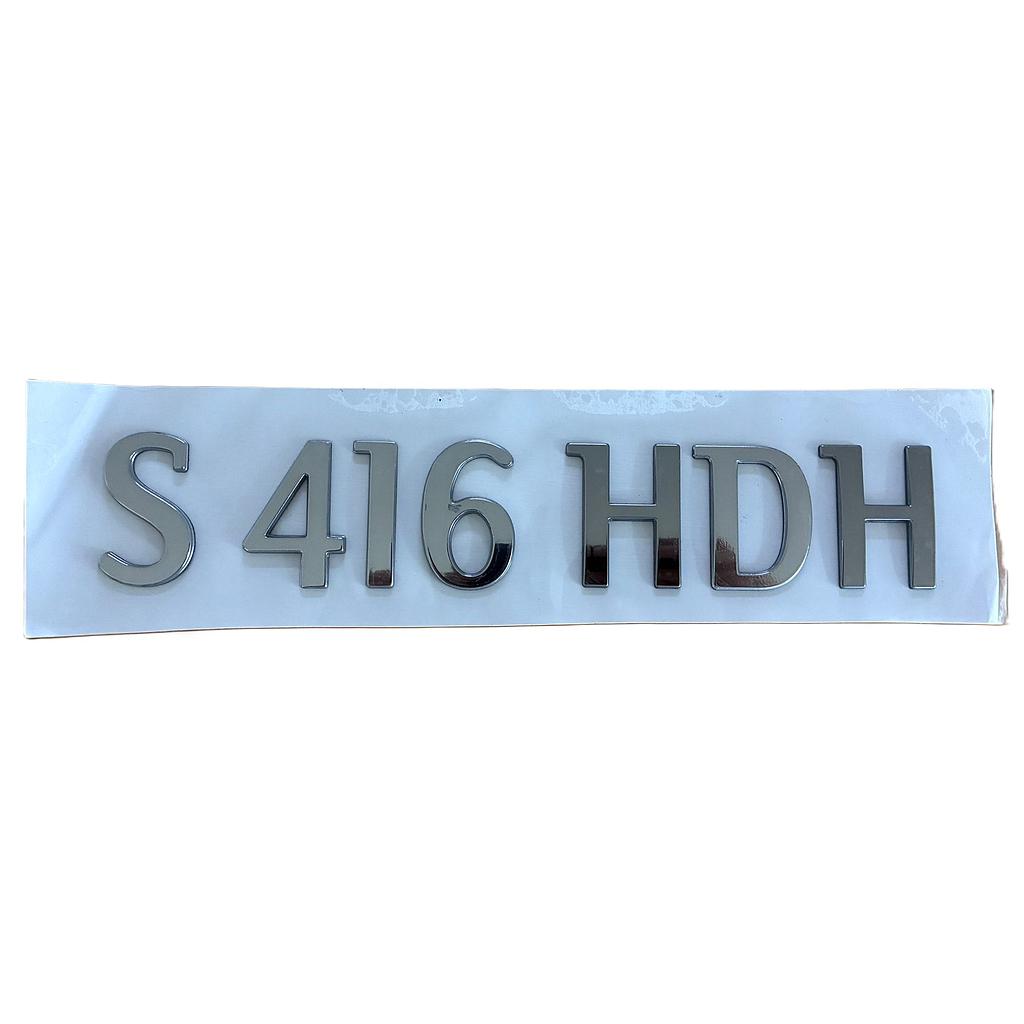 Lettering on top of front door SETRA S416 HDH